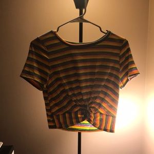 Multi color crop top